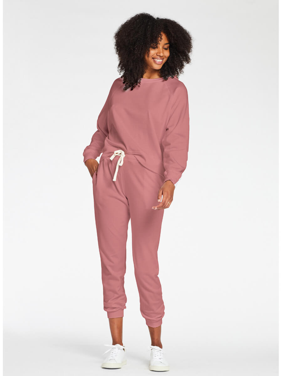 Vitamin A Cora Fleece Top in EcoSoft Sunkissed