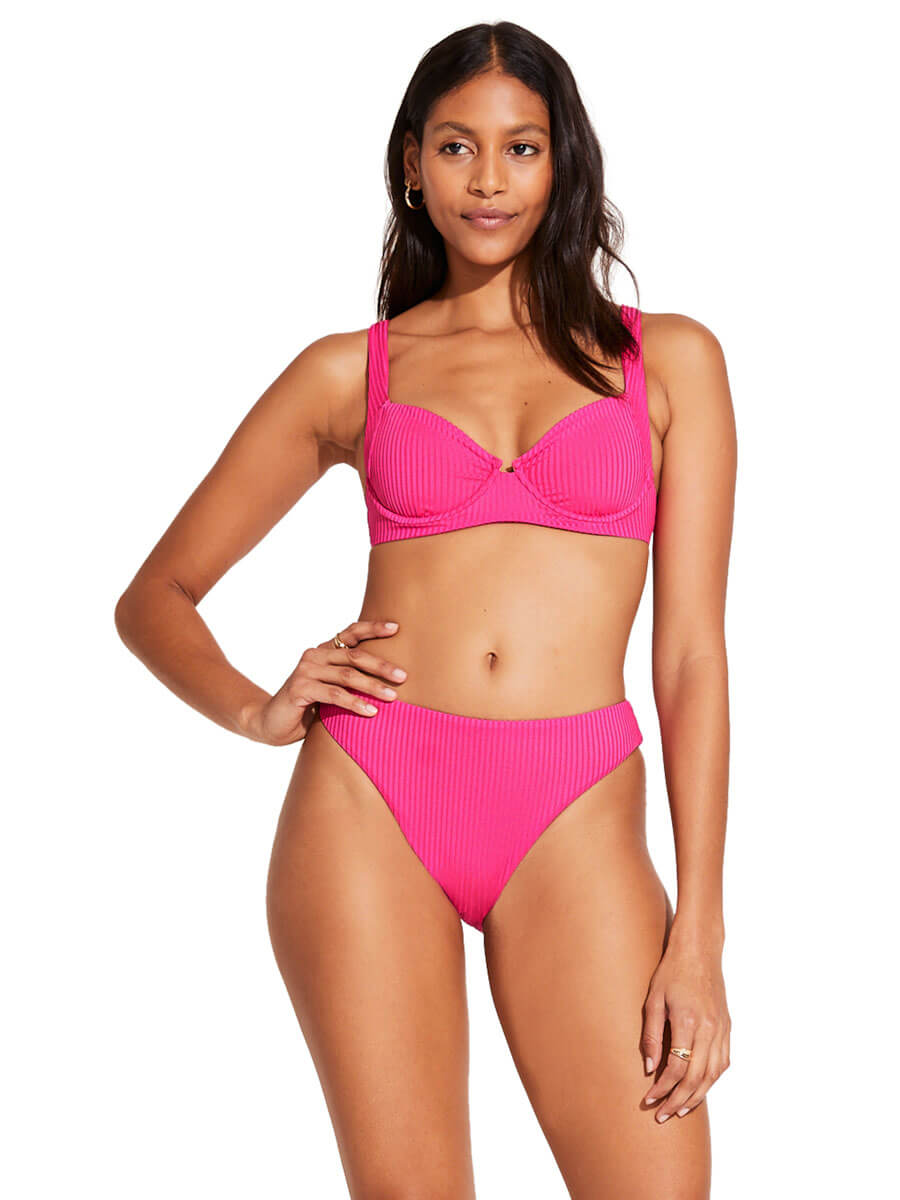 Vitamin A Demi Top In Zinnia EcoRib