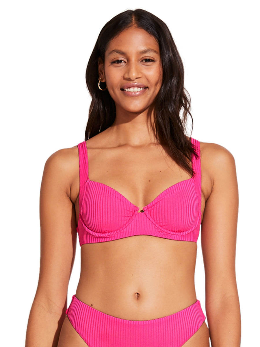 Vitamin A Demi Top In Zinnia EcoRib