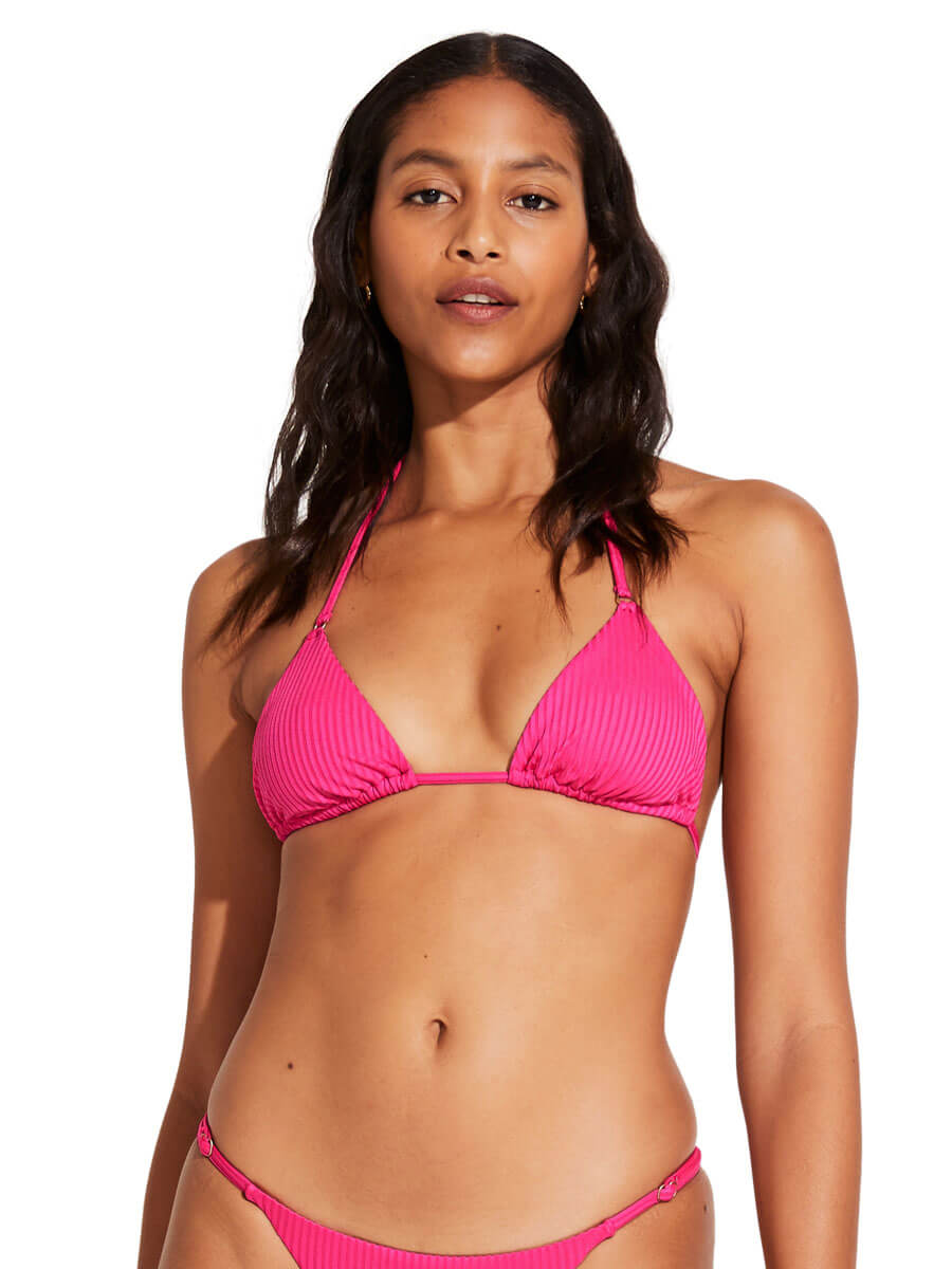 Vitamin A Gia Ring Triangle Top In Zinnia EcoRib