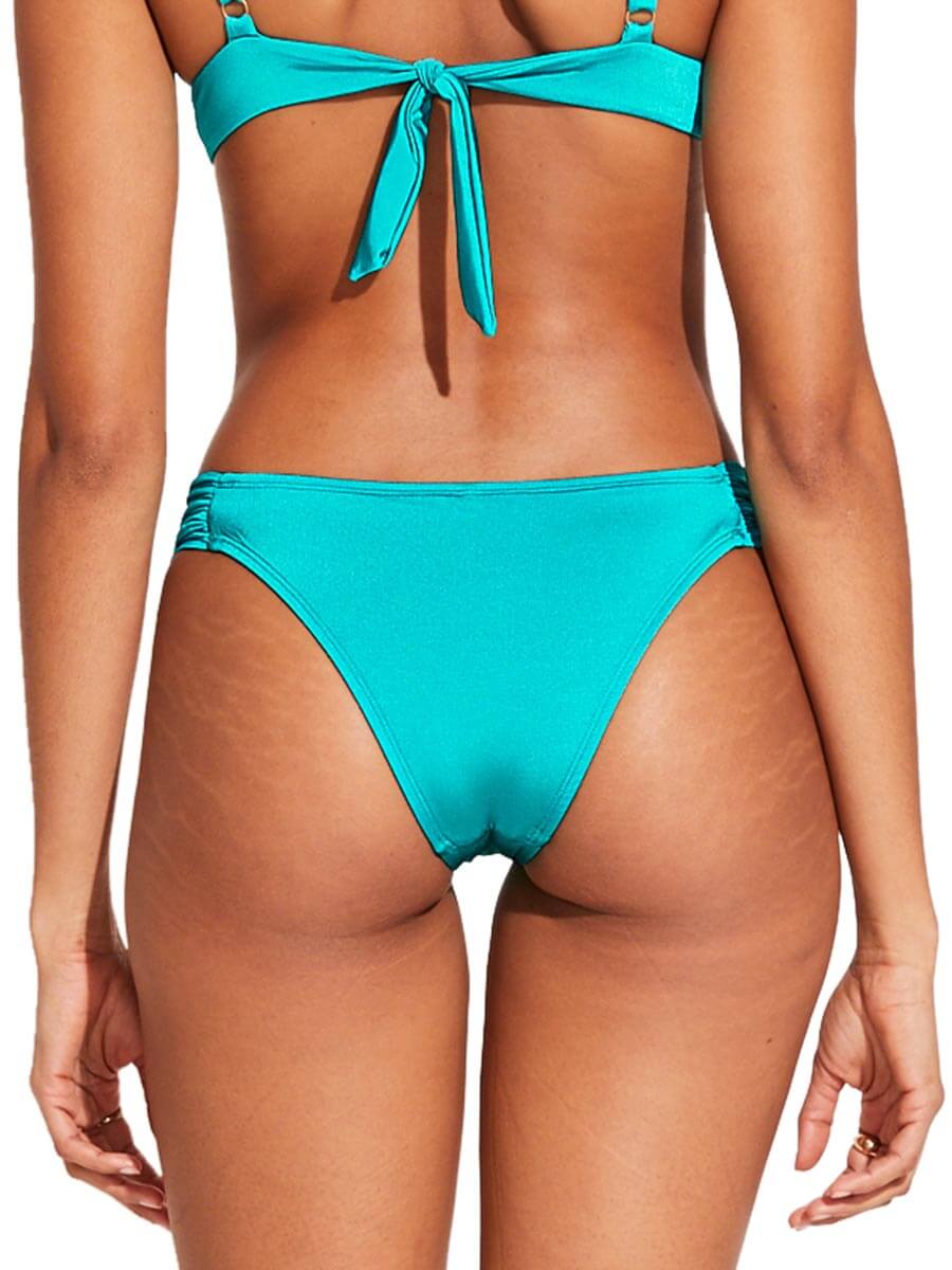 Vitamin A Gemma Ruched Bottom in Oceana Shimmer Ecolux