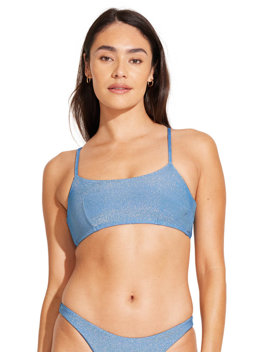 Vitamin A Kai Bralette in Ocean Metallic