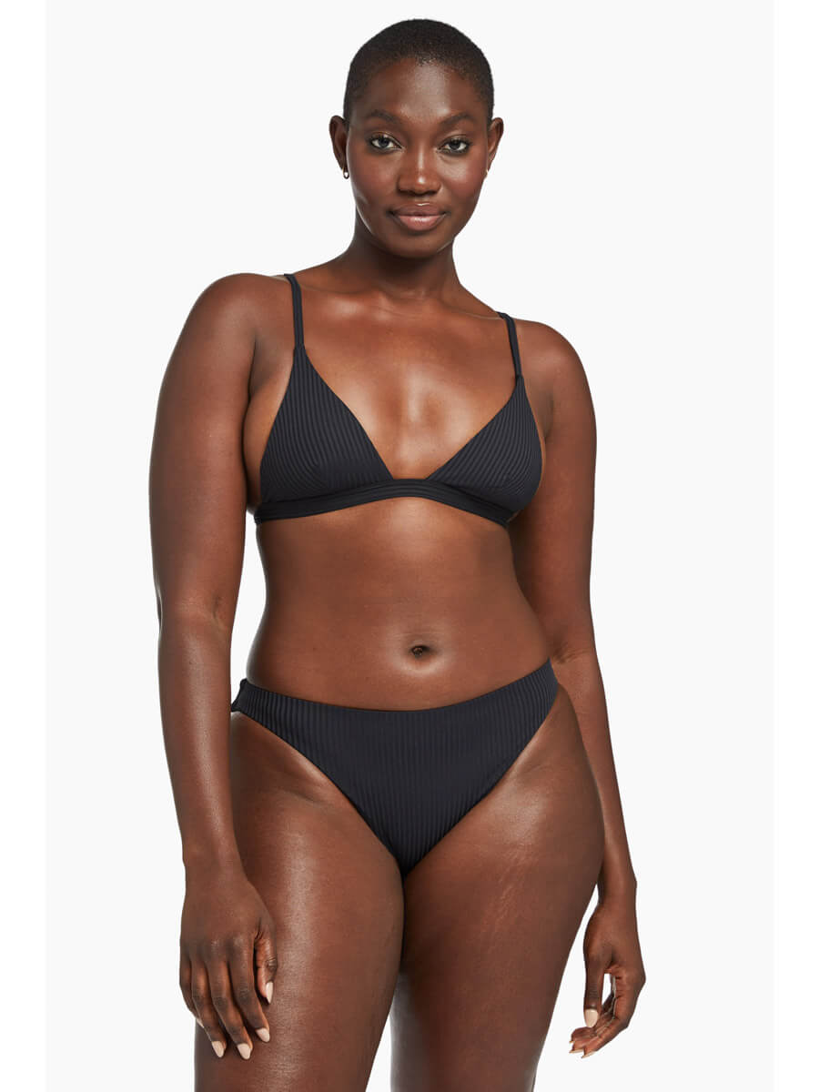 Vitamin A Midori Bottom in Black EcoRib