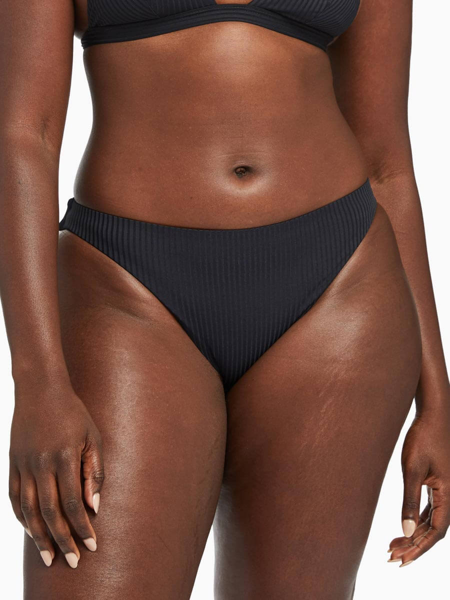 Vitamin A Midori Bottom in Black EcoRib