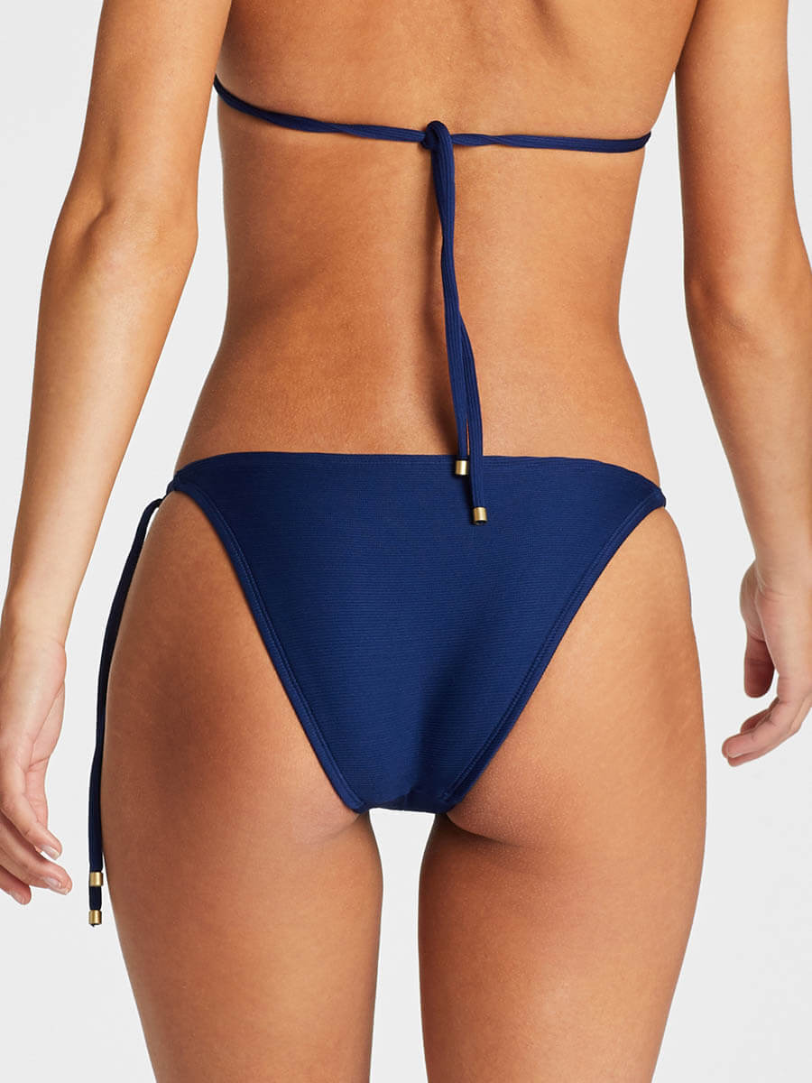 Vitamin A Natalie Miter Stripe Tie Bottom Blu Bar Stripe