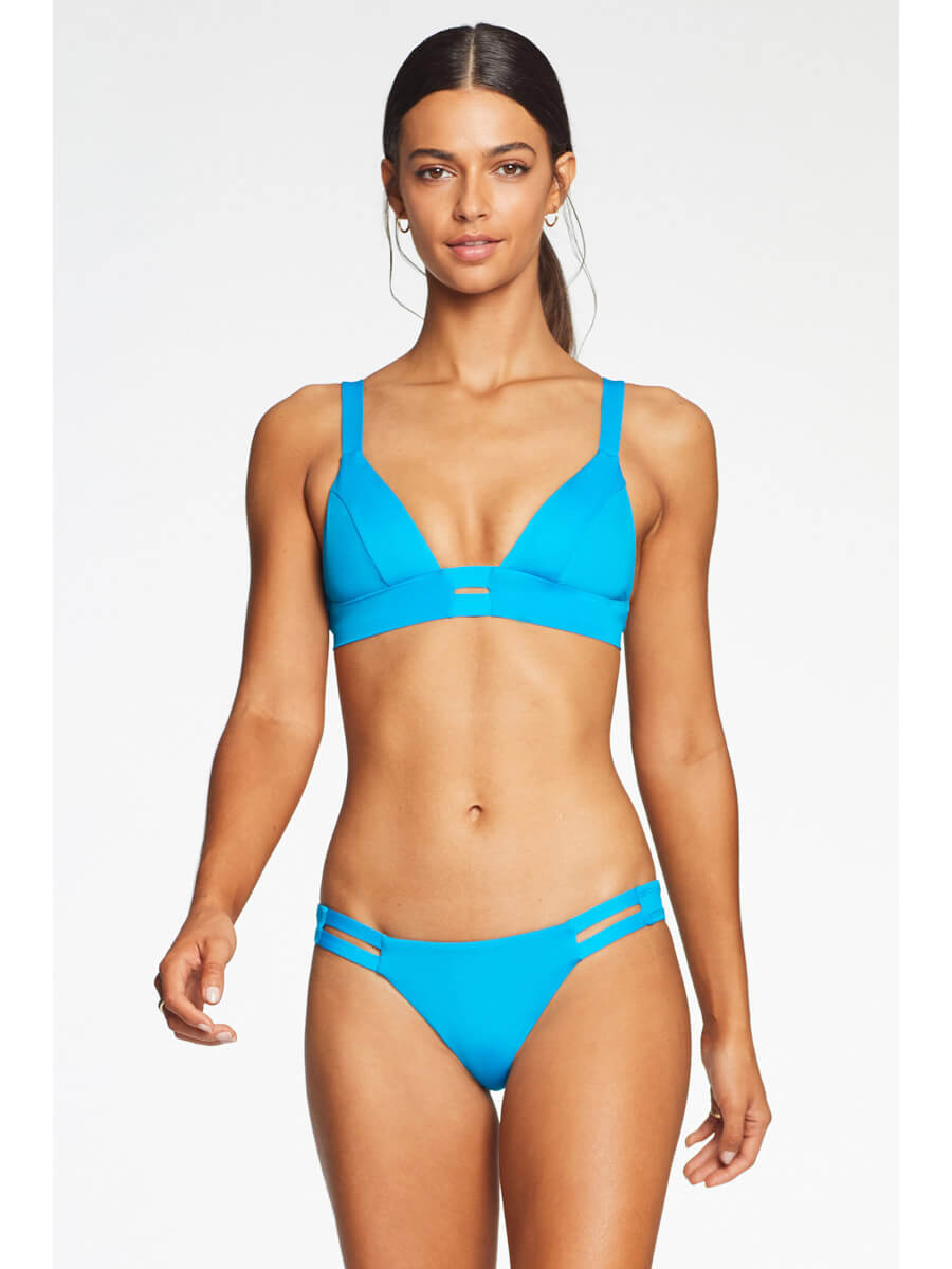 Vitamin A Neutra Bralette In Cyan Ecolux