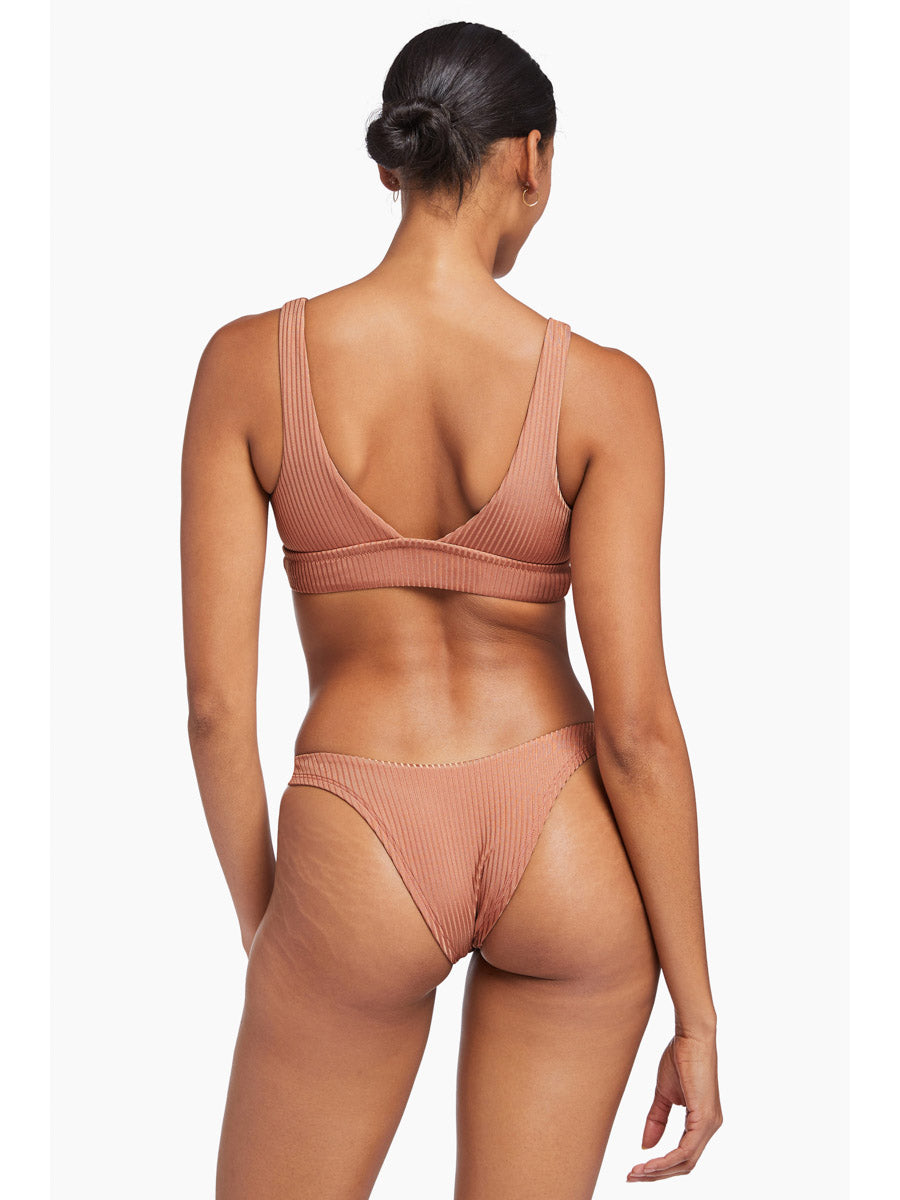 Vitamin A Sienna Tank in Pink Sands Shimmer Rib
