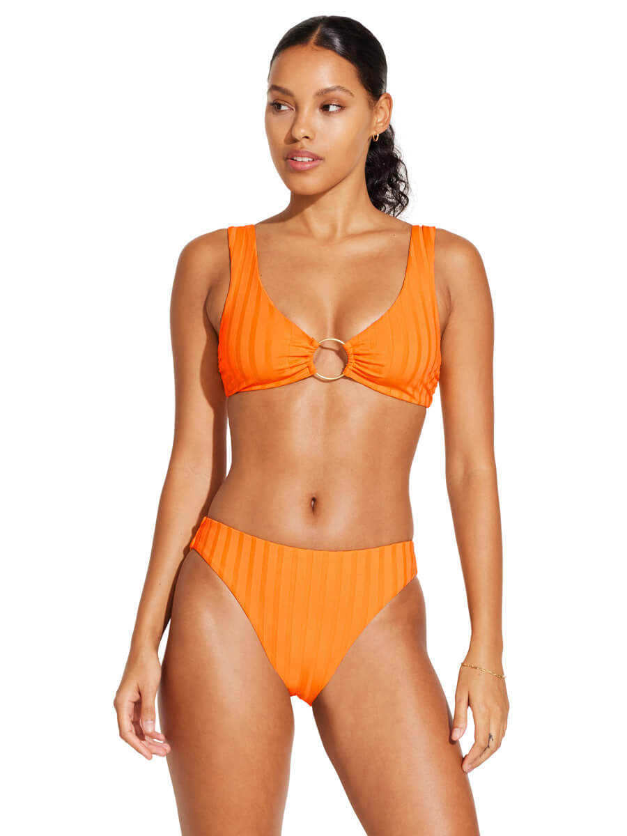 Vitamin A Skylar Top In Tangerine SuperRib