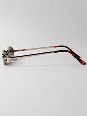 Mercury Slim Cat Oval In Gold, view 3, click to see full size