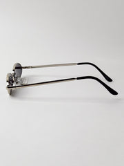 Mercury Slim Cat Oval In Silver, view 3, click to see full size