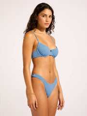 Seafolly Sea Dive Underwire Bra in Cornflower, view 4, click to see full size