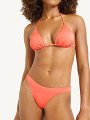 Cali High Leg Bottom in Coral Shimmer, view 4, click to see full size