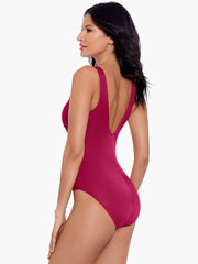 Miraclesuit Rock Solid Regatta One Piece in Grenadine, view 3, click to see full size