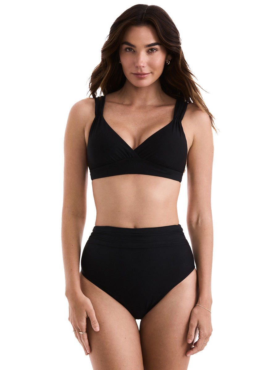 Mimi Flamingo Morgan High Waist Pant in Black