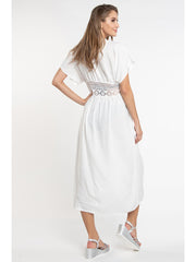 Pia Rossini Alassio Kimono in White, view 2, click to see full size