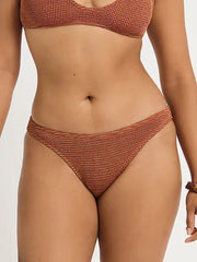 Bond-eye Sign Brief in Ginger Lurex, view 1, click to see full size
