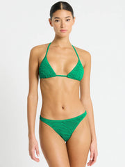 Bond-eye Luana Triangle Top in Emerald Tiger, view 4, click to see full size