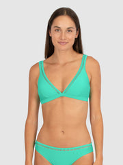Baku Rococco Longline Bra in Shamrock, view 1, click to see full size