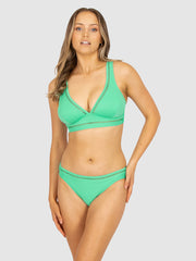 Baku Rococco D/DD Longline Bralette in Shamrock, view 4, click to see full size