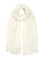 Echo Sustainable Crinkle Wrap In Cream, view 1, click to see full size