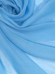 Echo Sustainable Crinkle Wrap in Blue Lake, view 2, click to see full size
