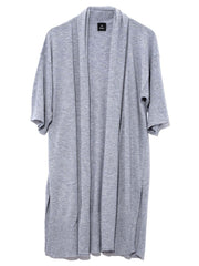 Echo Echo Essentials Open Cardigan in Heather Grey, view 1, click to see full size