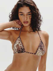 Frankies Bikinis Nick Top in Saddle Up, view 1, click to see full size