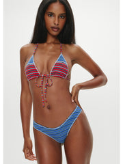 Frankies Bikinis Catalina Full Bottom in Summer Stripe, view 3, click to see full size