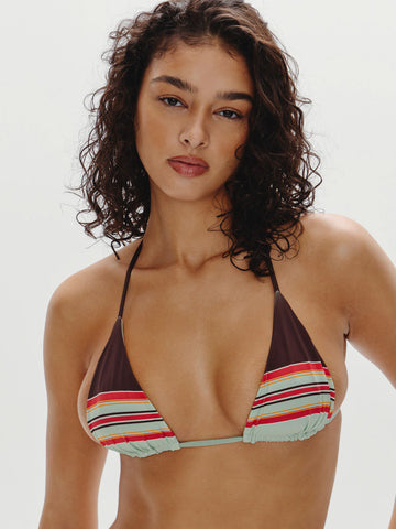 Frankies Bikinis Nick Top in Desert Dusk