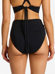 Jets Jetset Fold Down Pant in Black, view 2, click to see full size