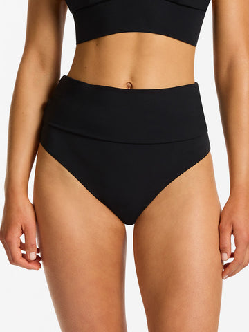 Jets Jetset Fold Down Pant in Black