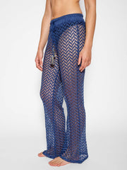 Koy Resort Zuma Wide Leg Pant in Navy, view 1, click to see full size