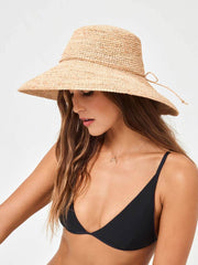 L*Space Scarlett Straw Hat In Natural, view 1, click to see full size