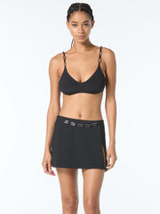 Michael Kors Oval Link Bralette in Black, view 5, click to see full size
