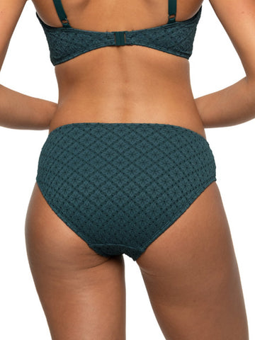 Louise Classic Bikini Pant in Pine Green