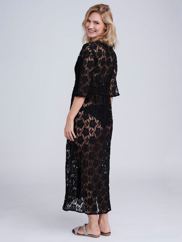 Pia Rossini Ola Maxi Kimono in Black