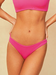 Maaji Flirt Cheeky Bottom in Radiant Pink, view 1, click to see full size