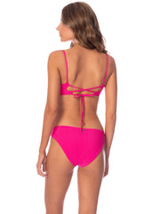 Maaji Adhara V Wire Bralette in Hot Magenta, view 2, click to see full size