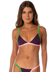 Maaji Ripple Top in Burgundy, view 1, click to see full size