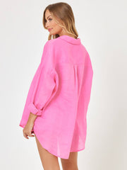 L*Space Rio Tunic In Guava, view 2, click to see full size