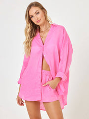 L*Space Rio Tunic In Guava, view 3, click to see full size