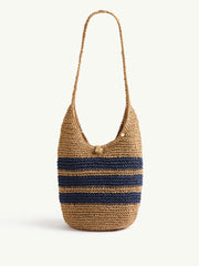 Sea Level Anchor Beach Bag in Natural / Denim, view 1, click to see full size