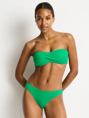 Sea Level Essentials Sporty Mid Pant in Kelly Green, view 4, click to see full size