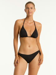 Sea Level Essentials Triangle Top in Black, view 3, click to see full size