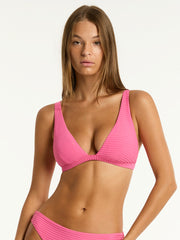 Sea Level Spinnaker Longline Bralette In Candy, view 1, click to see full size