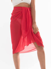 Pia Rossini San Remo Sarong in Red, view 1, click to see full size