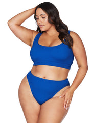 Artesands Kahlo Bikini Set in Blue, view 3, click to see full size