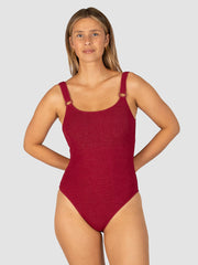 Baku Ibiza D/E Underwire One Piece In Scarlet, view 1, click to see full size
