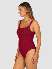Baku Ibiza D/E Underwire One Piece In Scarlet, view 3, click to see full size
