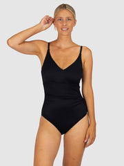 Baku Rococco D/E One Piece In Nero, view 1, click to see full size